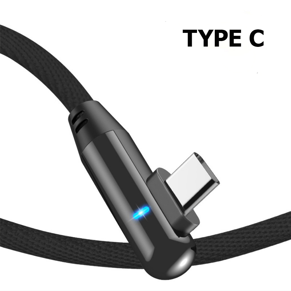 Cáp sạc nhanh có đèn Led dành cho điện thoại, dây sạc Iphone, micro USB, Type C