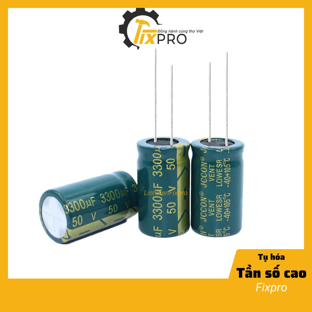 Tụ hóa 50V 3300uF 18x30mm tần số cao