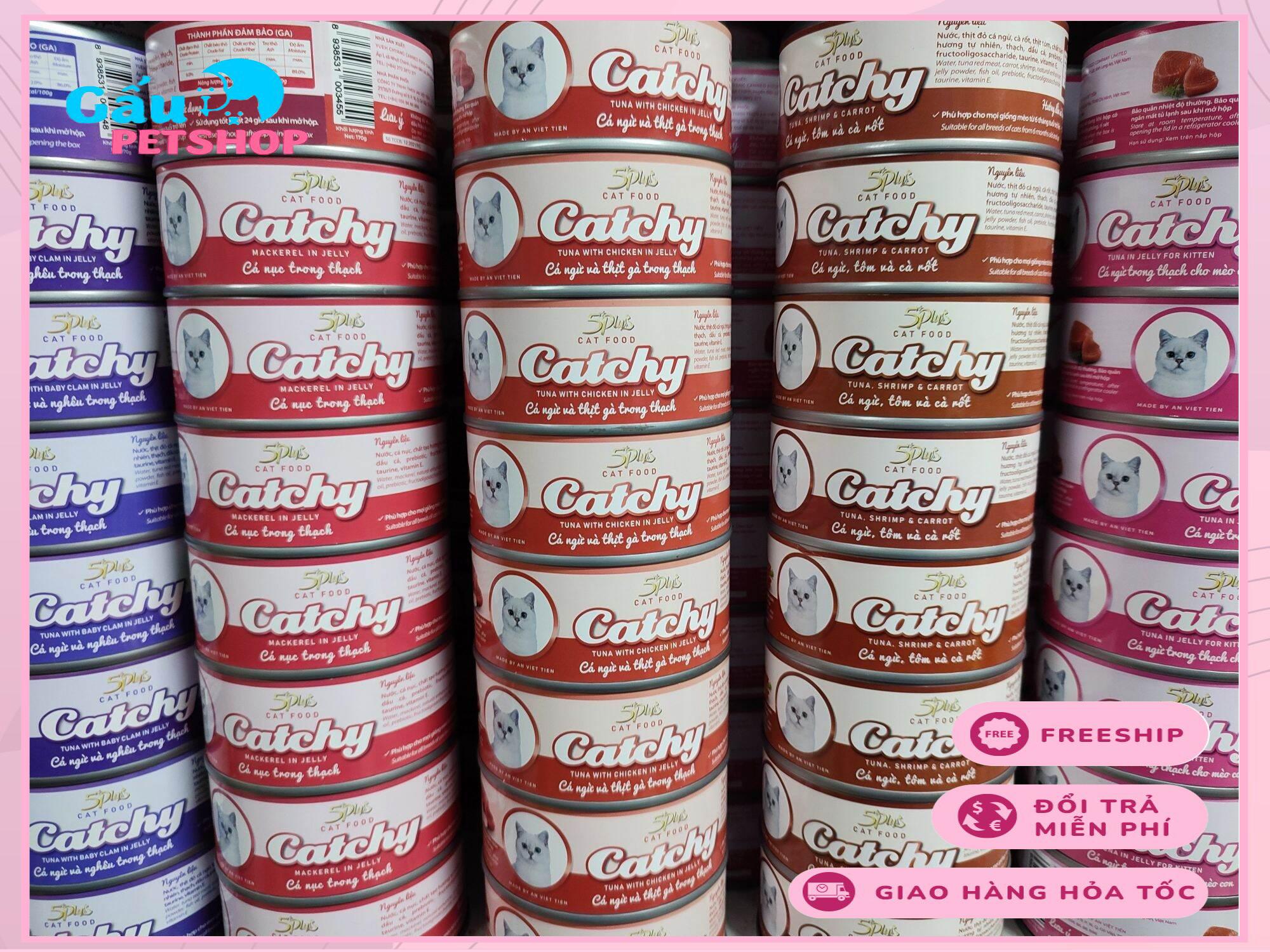 Pate mèo 5 Plus Catchy từ thịt cá ngừ 170g