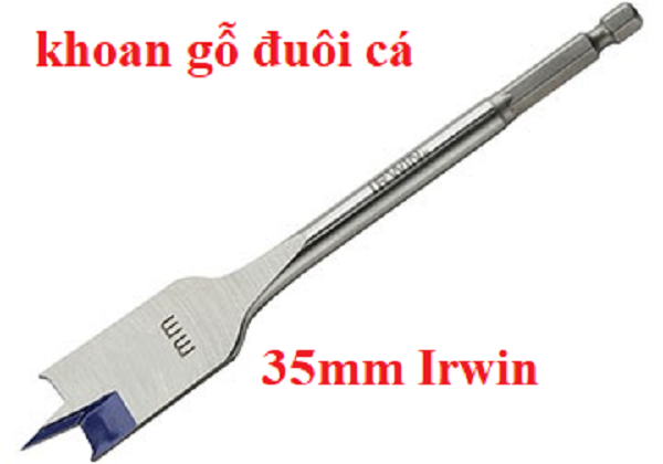 [HCM]1 x Mũi khoan gỗ - đuôi cá (dài 152mm) 35mm Irwin 10502821