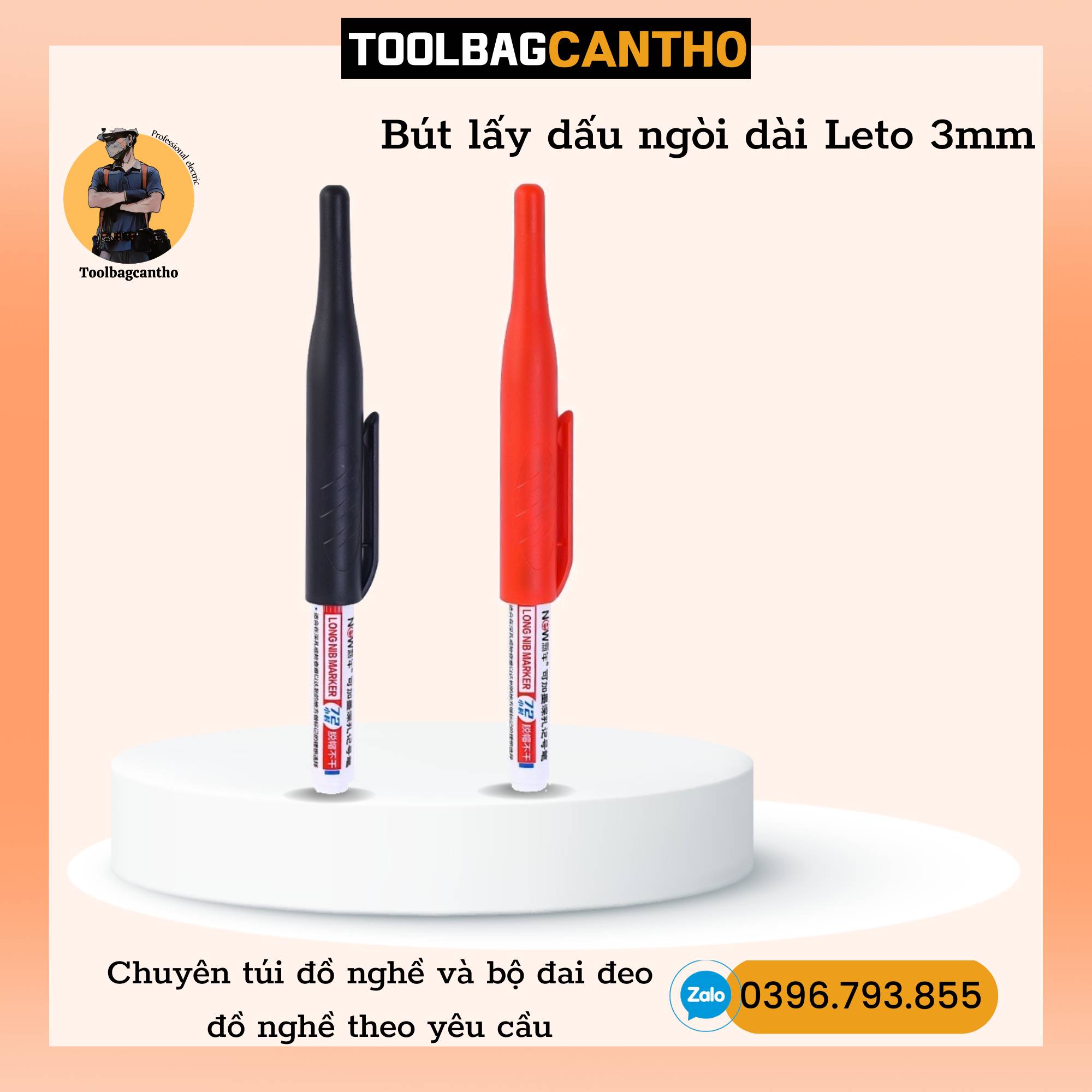Bút lấy dấu ngòi dài Leto 3mm