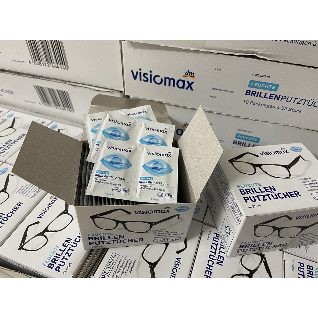 [Hàng Đức] Khăn giấy lau kính VISIOMAX