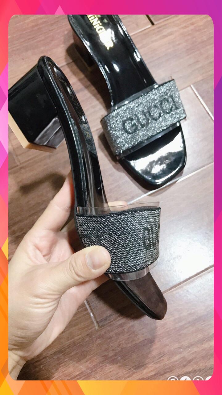 00320 Guốc nữ thời trang sz35-38 màu bạc