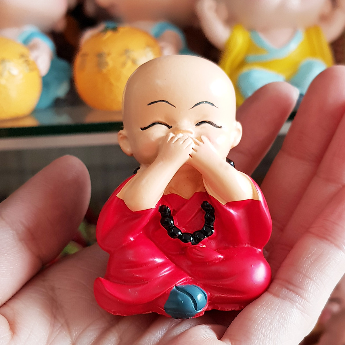 [HCM]Bộ tượng Tứ Không đeo xâu chuỗi 5cm