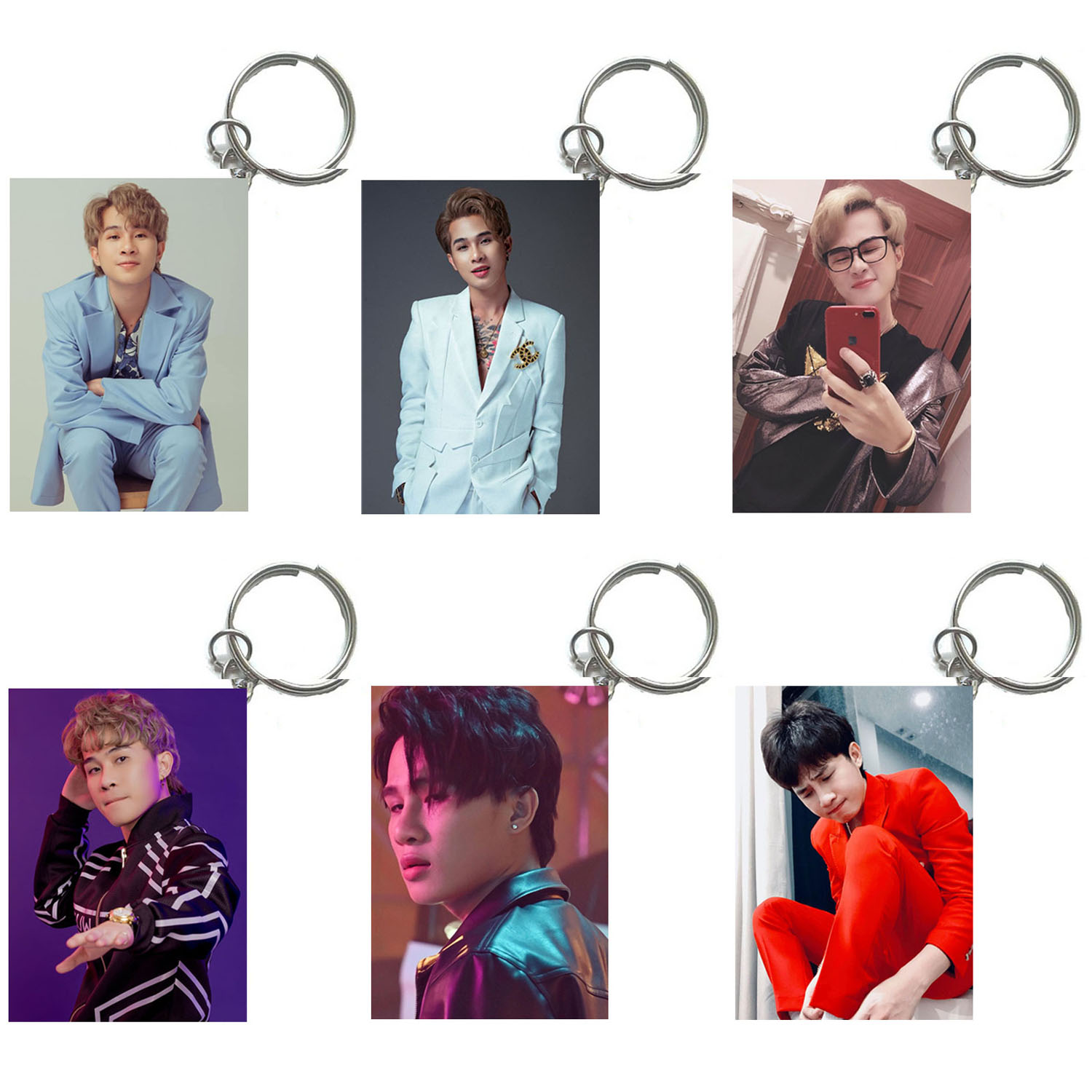 Móc khóa JACK PHƯƠNG TUẤN set 3 móc ảnh khác nhau