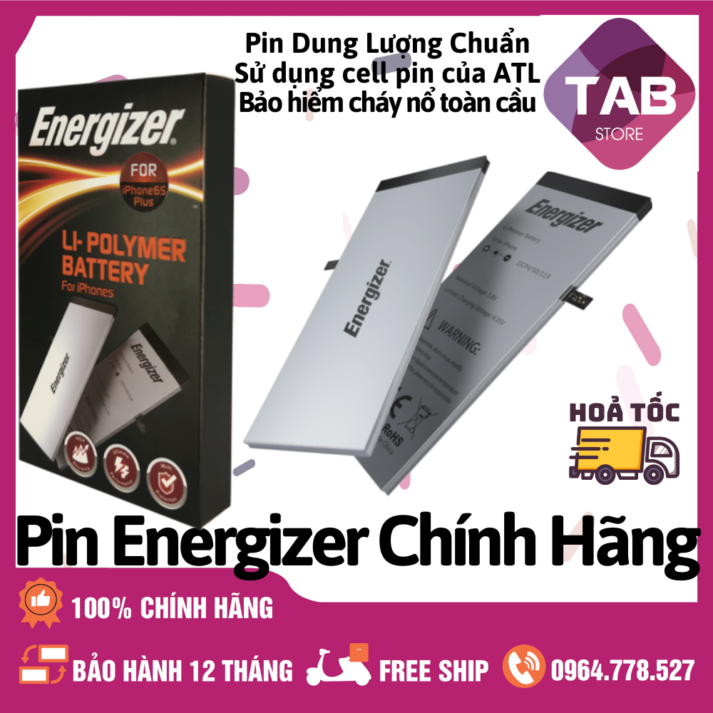Pin Energizer (Pin Thay Thế Cho Điện Thoại) Chính Hãng - Bảo Hành 12 Tháng