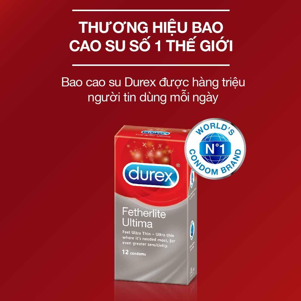 [HCM]Bao cao su Durex Fetherlite Ultima sieu mong 3pcs