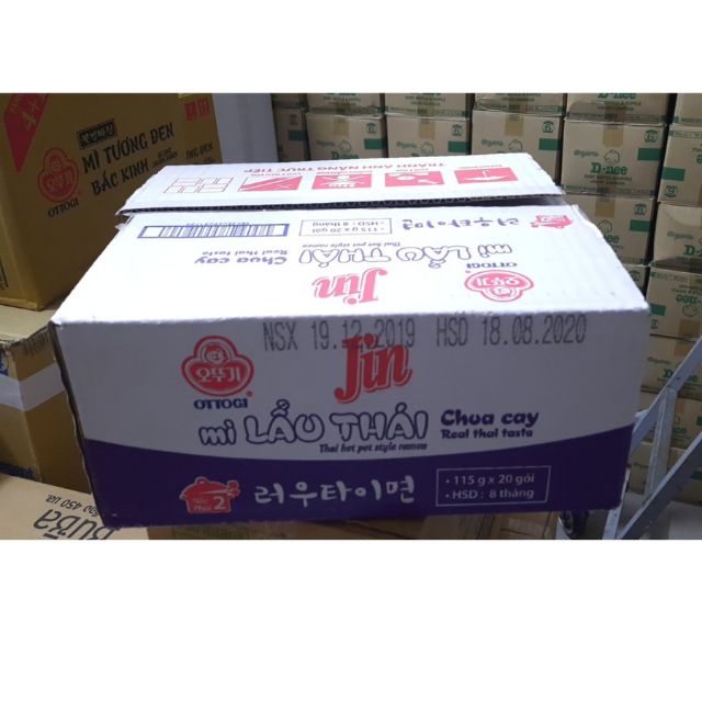 1 Thùng 20 gói Mì Lẩu Thái OTTOGI 115g