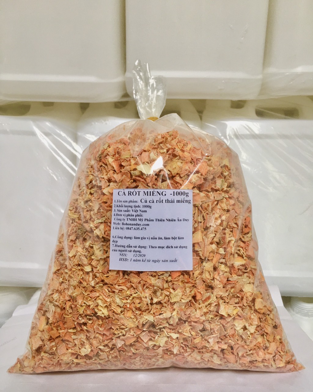 CÀ RỐT THÁI LÁT SẤY KHÔ 100g