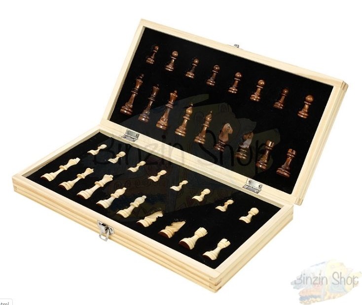 Cờ vua gỗ nam châm cao cấp 34cm (tặng kèm 2 hậu)