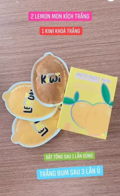 Ủ CHANH PHIÊN BẢN MỚI (CHÍNH HÃNG QLADY) Lemon White Fruit Mask giá rẻ
