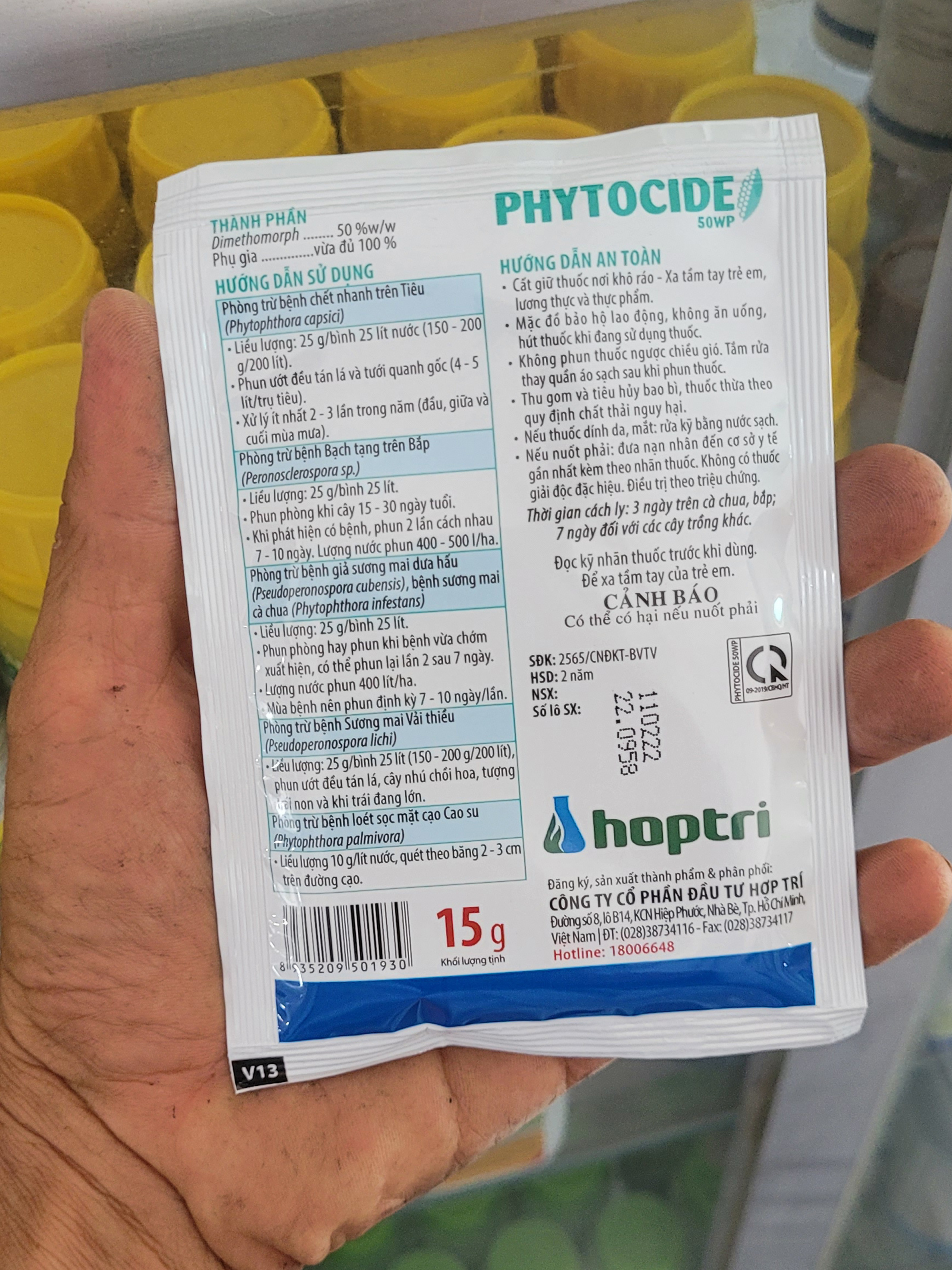 Thuốc trừ bệnh Phytocide 50WP - Gói 15 gr