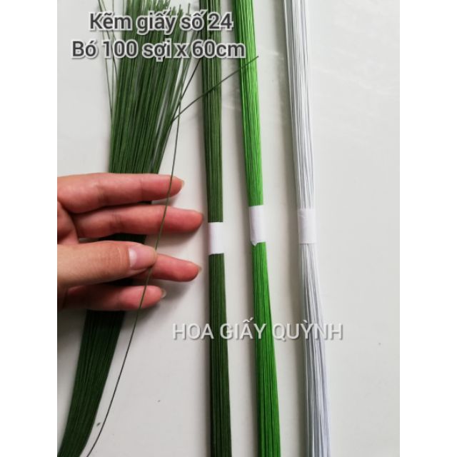 Kẽm giấy số 24, 26 - bó 100 sợi 60cm