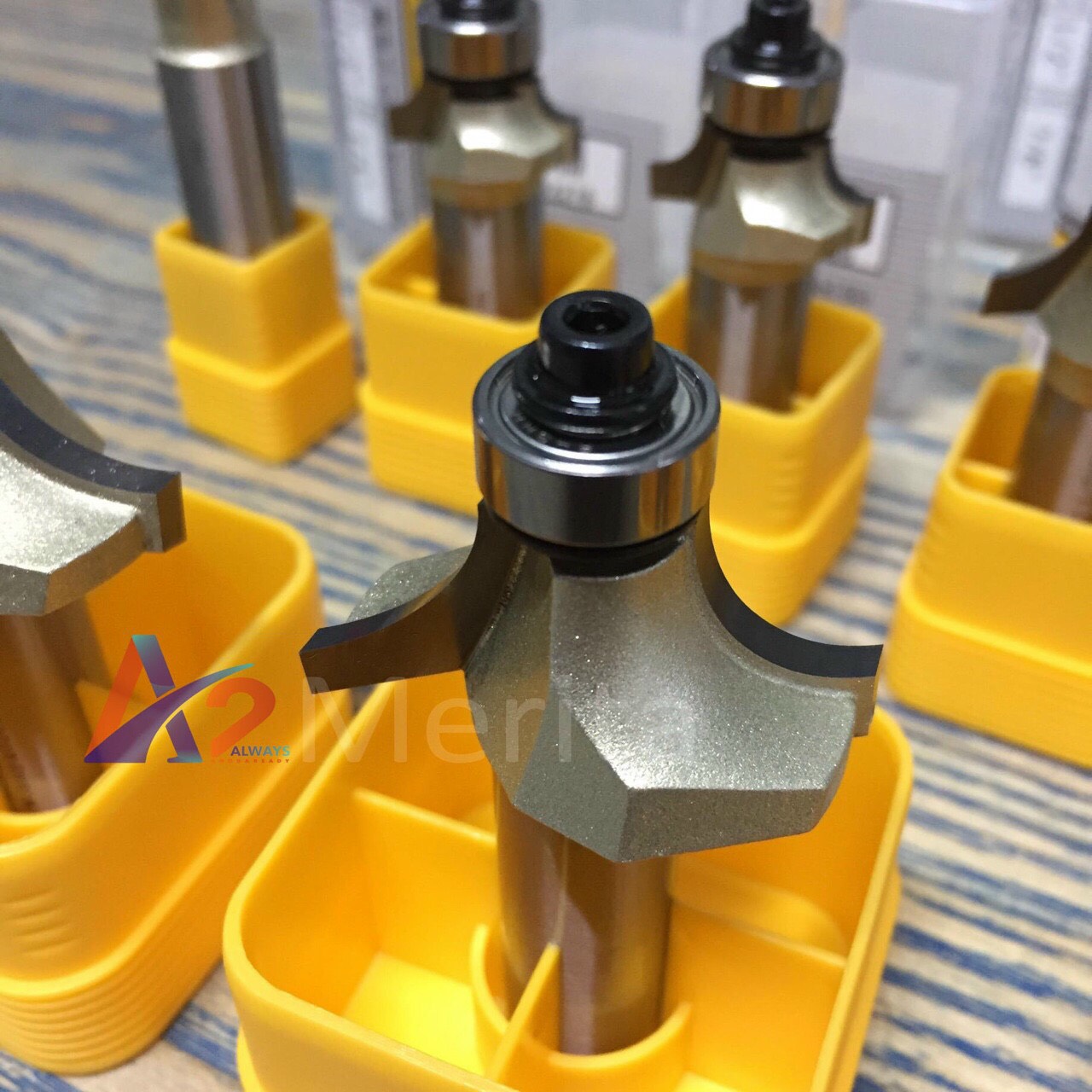 Mũi phay gỗ vát cạnh tròn lồi cốt 1/4" arden - made in taiwan - giá 1 mũi