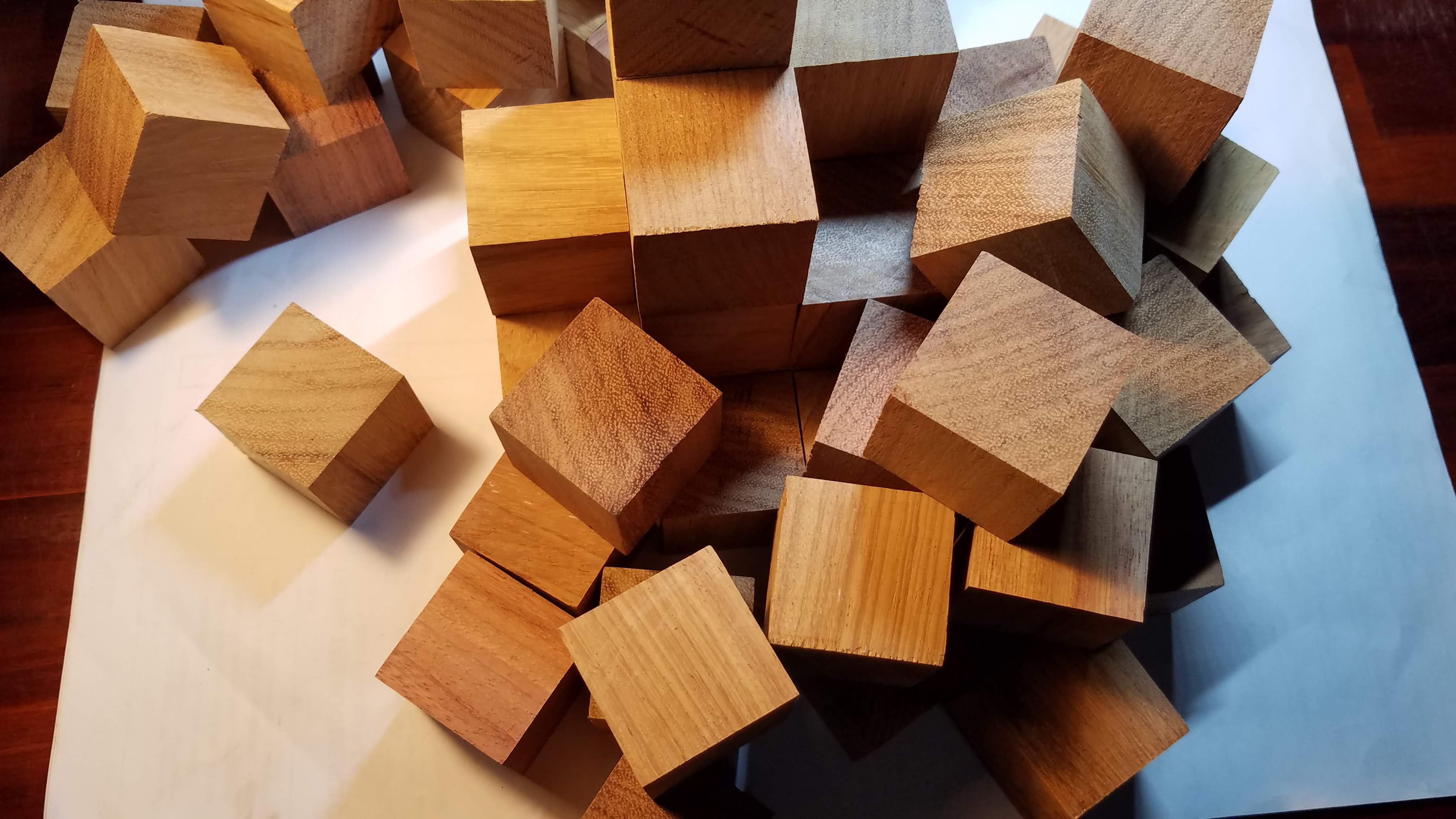 50 khối gỗ lập phương /cube 3 cm