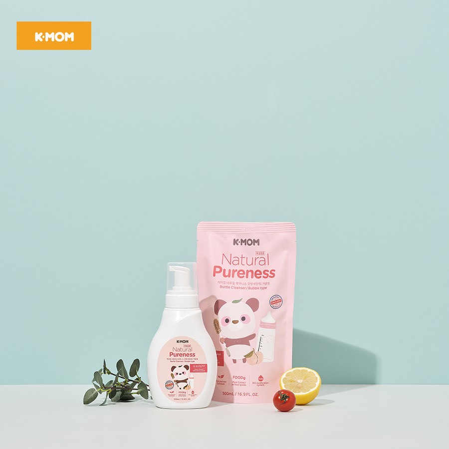 Nước rửa bình và rau quả hữu cơ k-mom hàn quốc