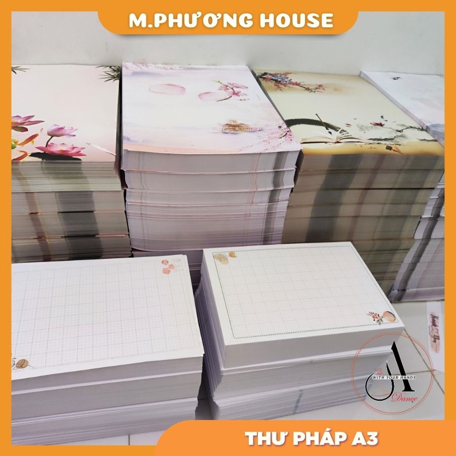 Sổ viết thư pháp - giấy dày 2 mặt 100 trang