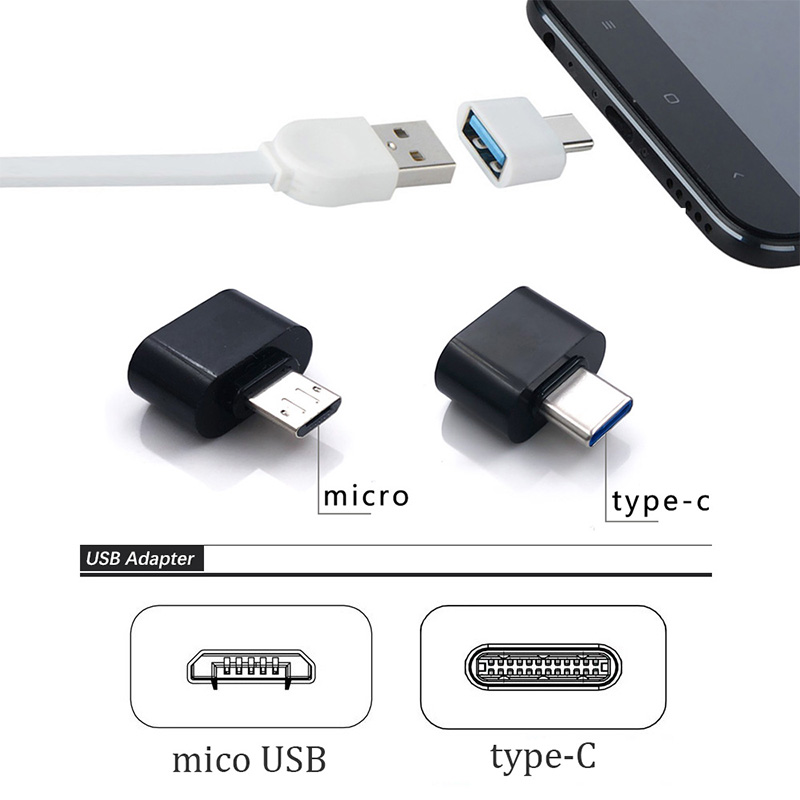 [Miễn phí vận chuyển] OTG TYPE-C sang Micro USB Adapter cho Android PC Data Connector USB Flash Drive