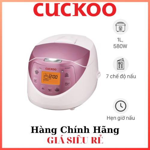 Nồi cơm điện tử Cuckoo 1 lít CR- 0631F hàng New full box chính hãng nhập nguyên con Nhật Bản dung tích 1 lít