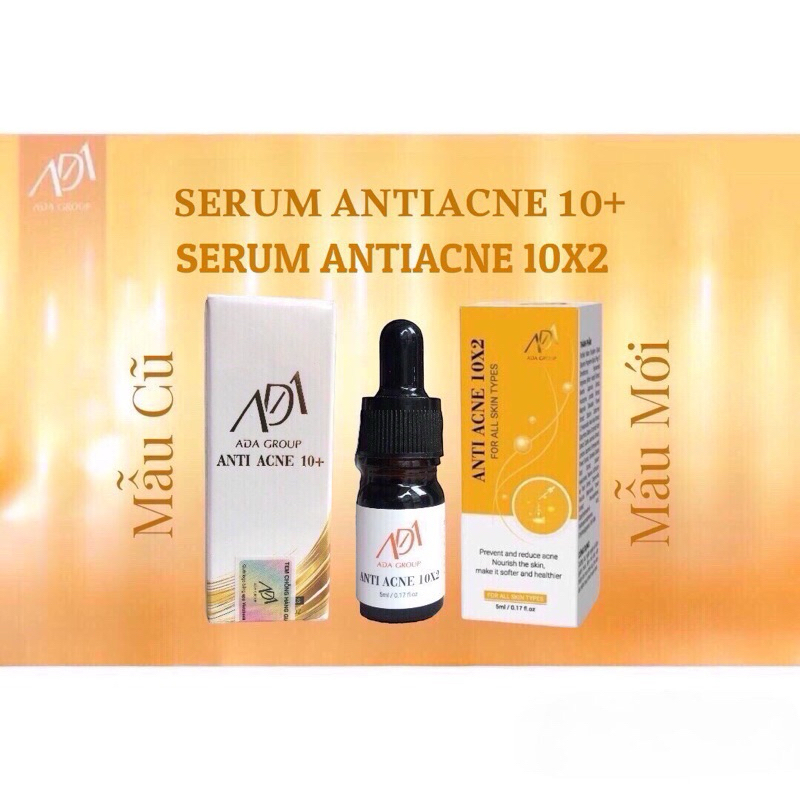 Serum chăm sóc da mụn anti 10+ ada group