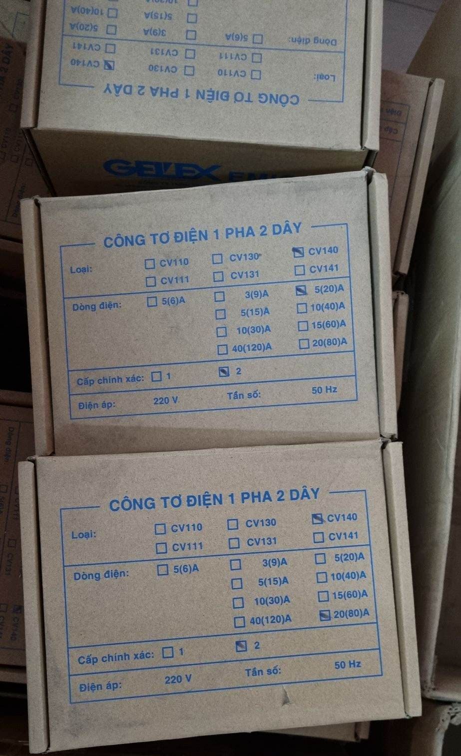 Công tơ điện 1 pha 2 dây cơ khí