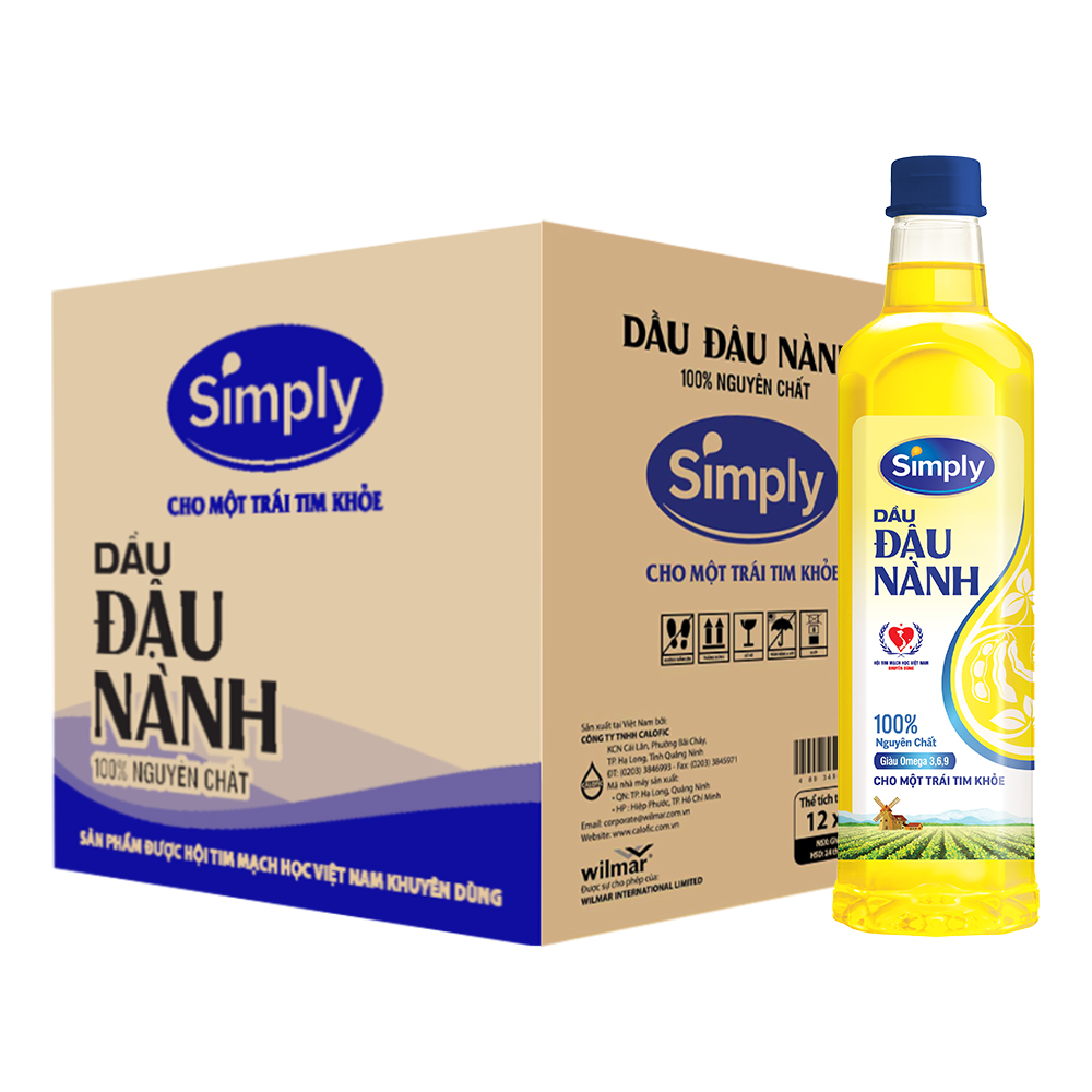 Dầu đậu nành Simply chai 1L