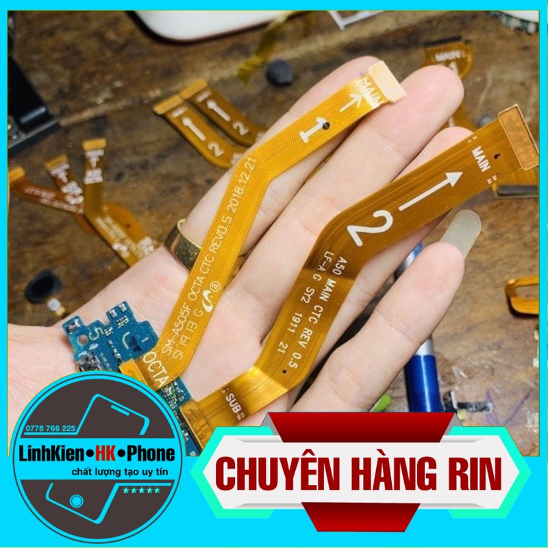 Main sạc,cáp nối main,cáp nối màn hình rin bóc máy,A505