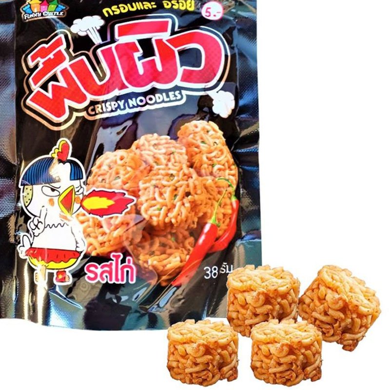 Snack Mì Viên Thái Lan vị Gà Cay gói 38gr