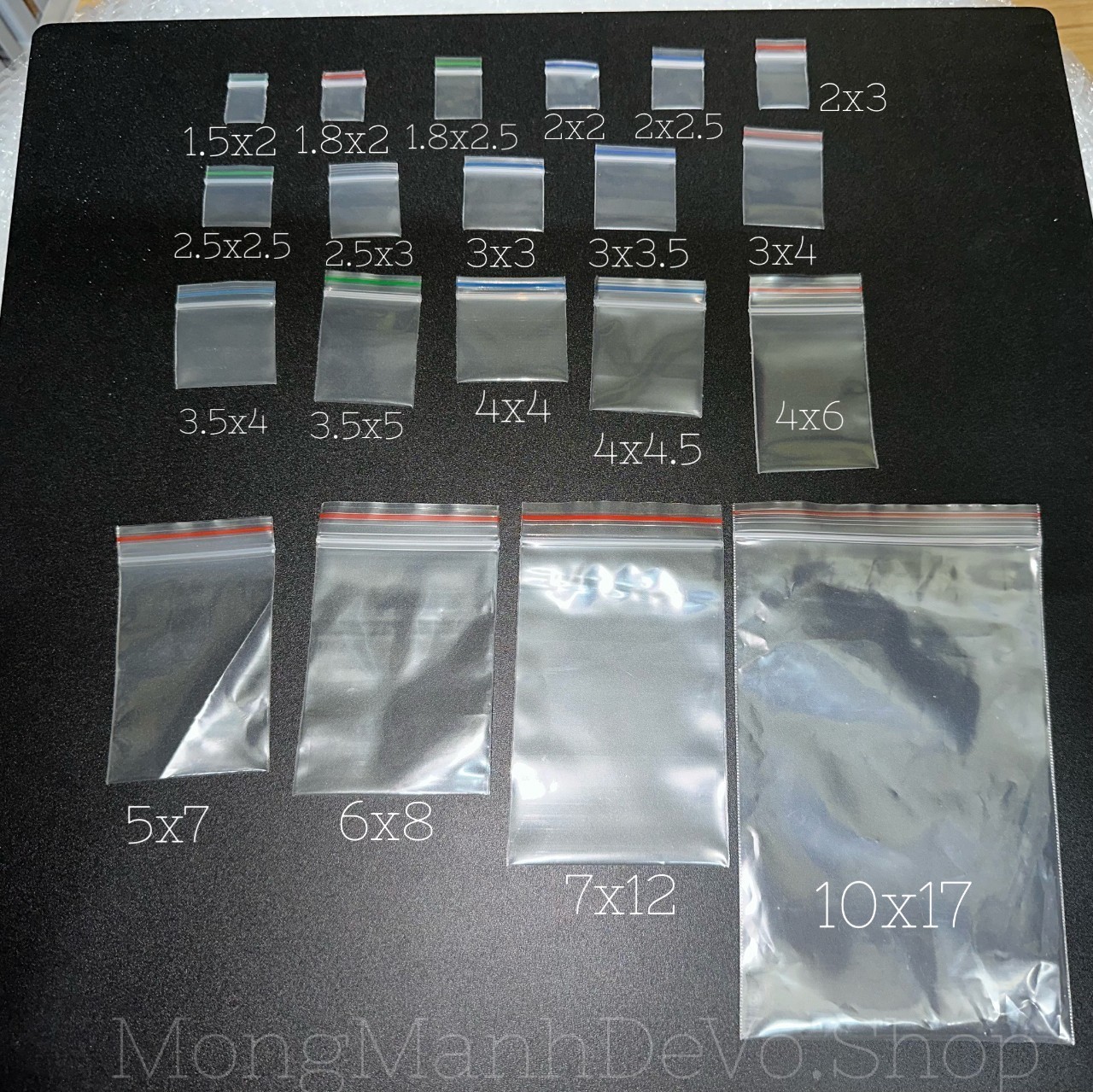 Túi Zip MiNi Đủ Size Đủ Kích Thước