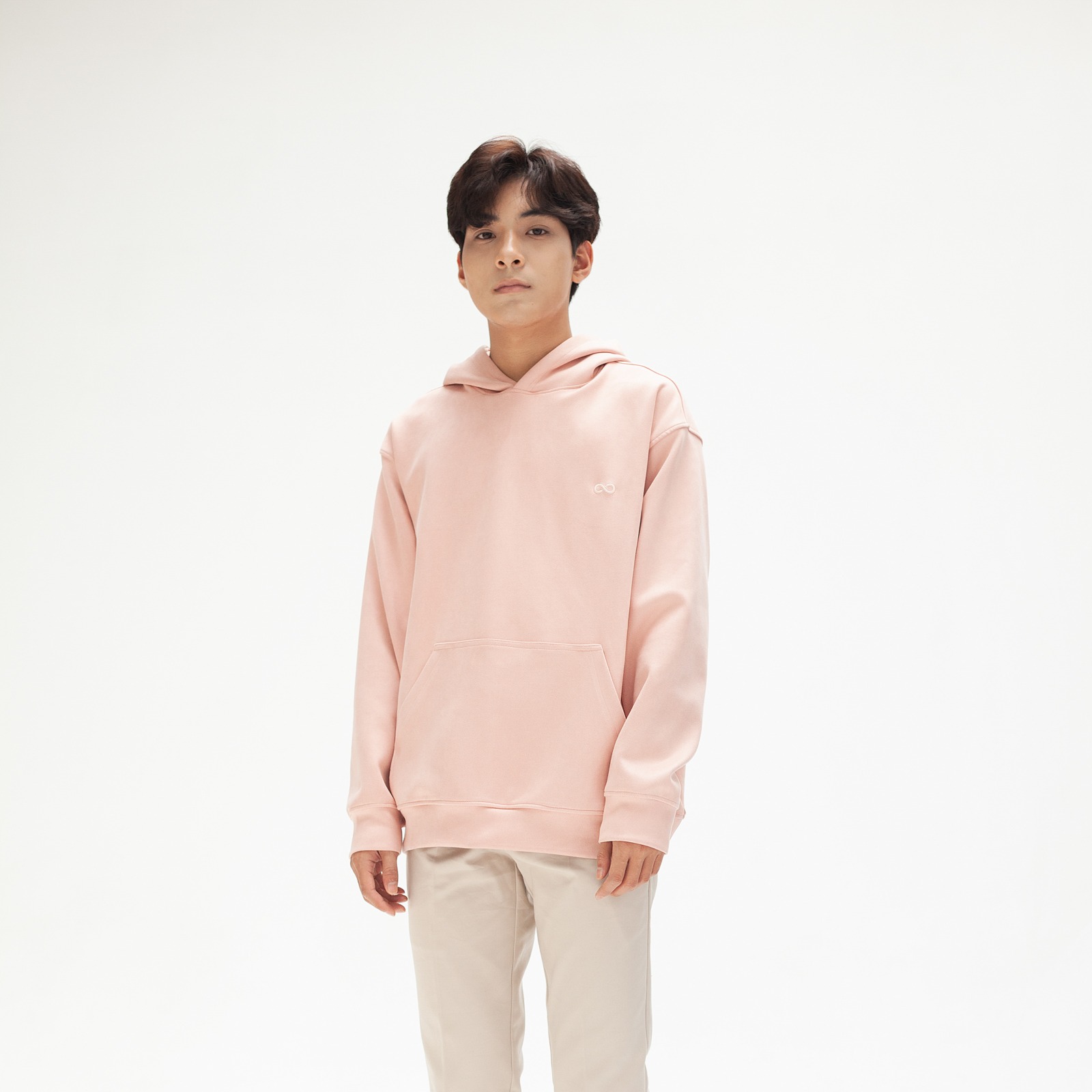 Áo hoodie basic da lộn LOOK SUEDUE HOODIE