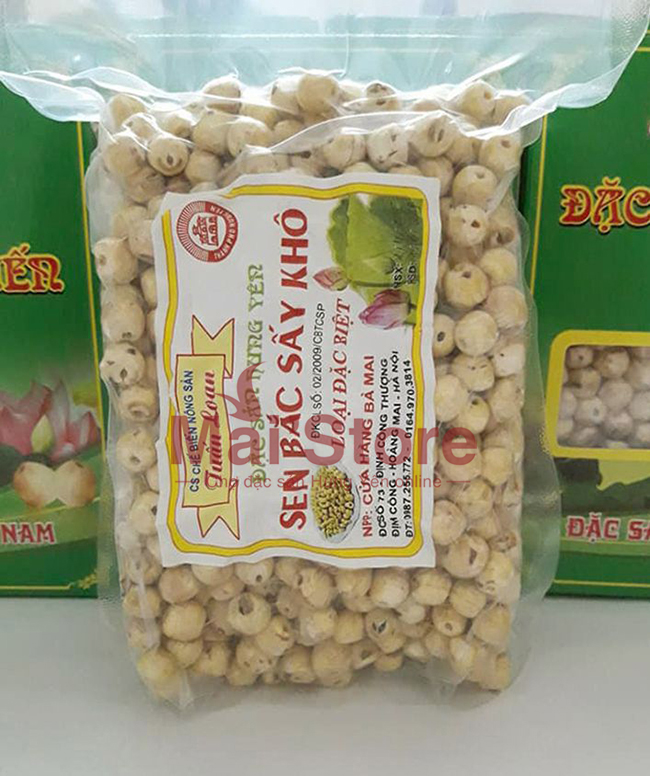 Hạt Sen khô Hưng Yên (túi hút chân không 1kg)