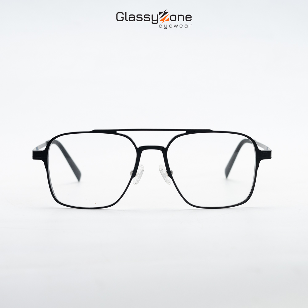 Gọng kính cận, Mắt kính giả cận Kim loại Form vuông Nam Nữ Avery Dorcas - GlassyZone