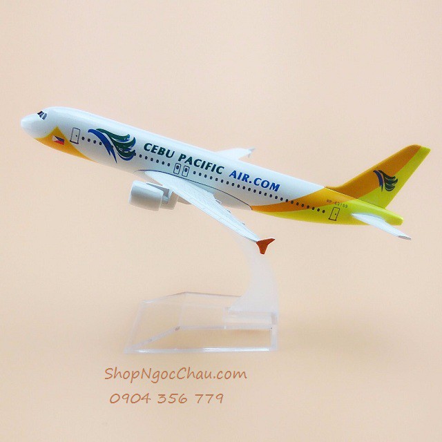 Mô hình máy bay tĩnh A320 Cebu Pacific Airlines 16cm