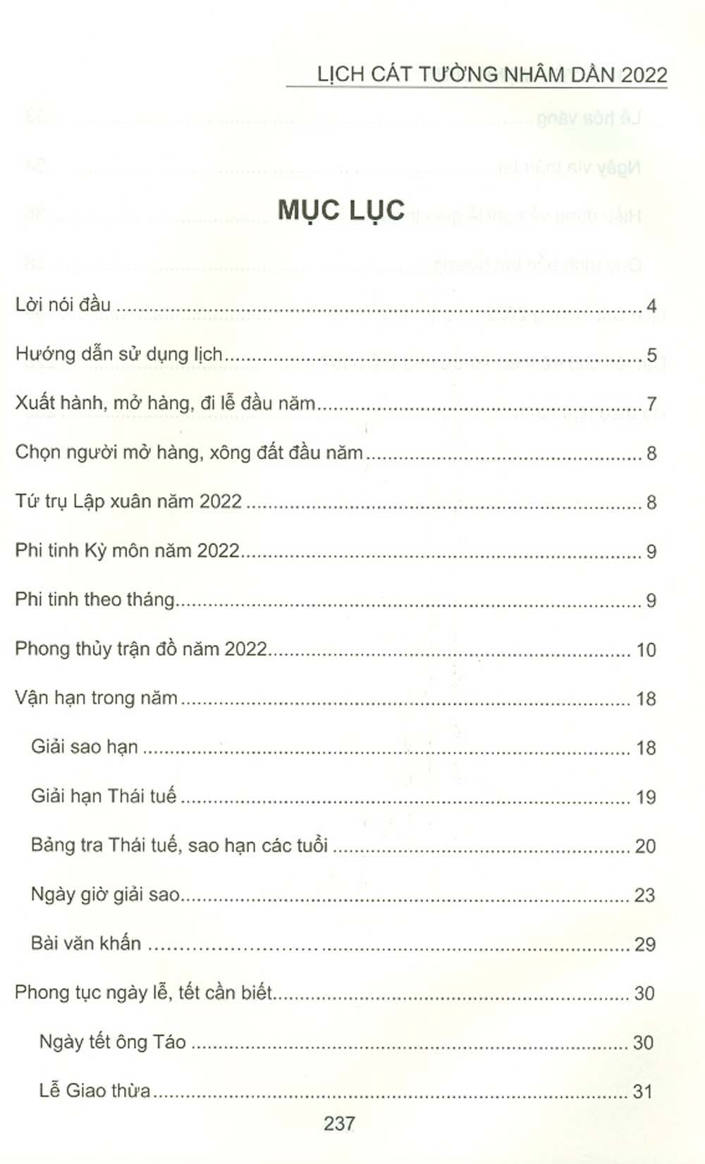 Lịch Cát Tường Nhâm Dần 2022