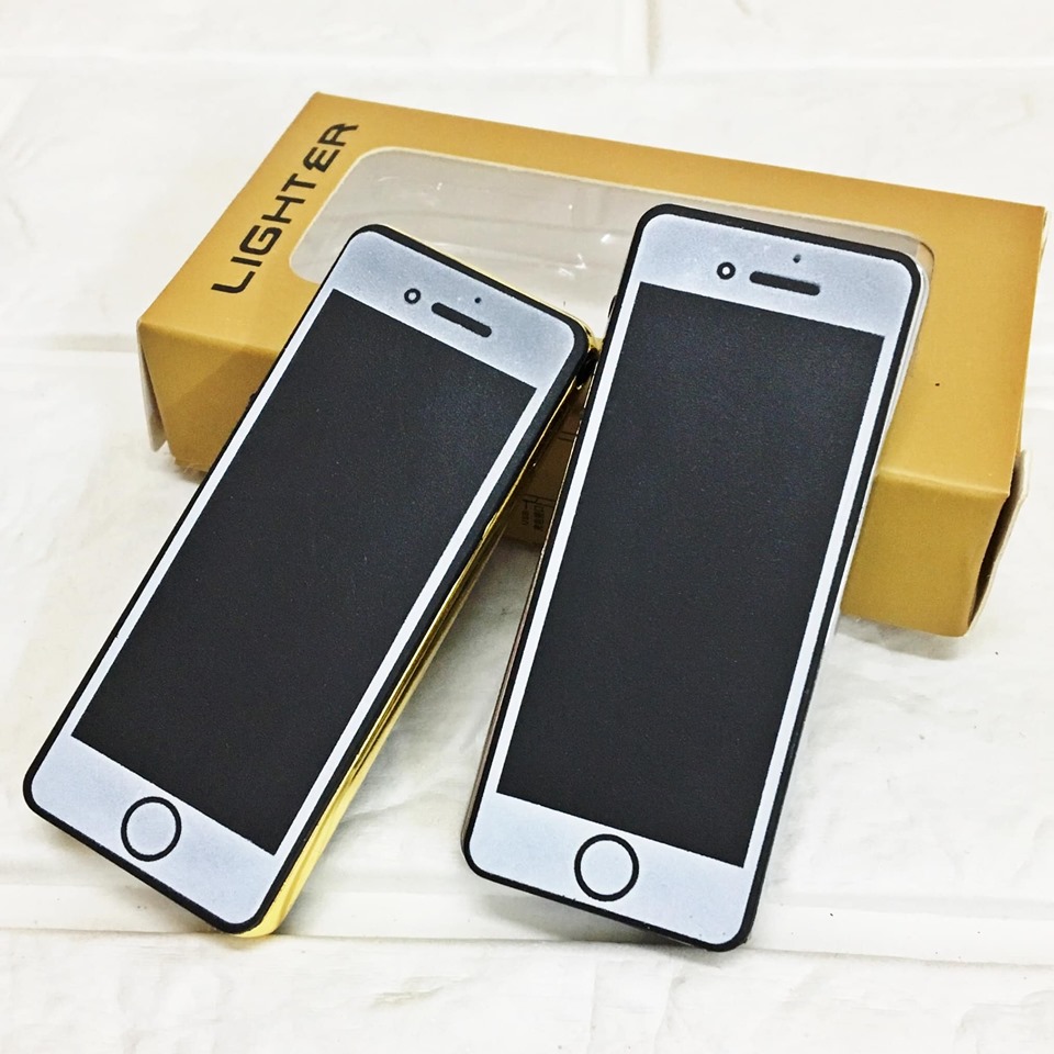 [HCM]Bật Lửa Điện Iphone Mini 2 Đèn (Sạc Điện)