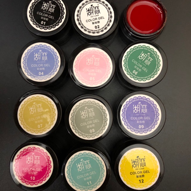 set gel vẽ HULIAN loại đẹp dùng vẽ móng nail