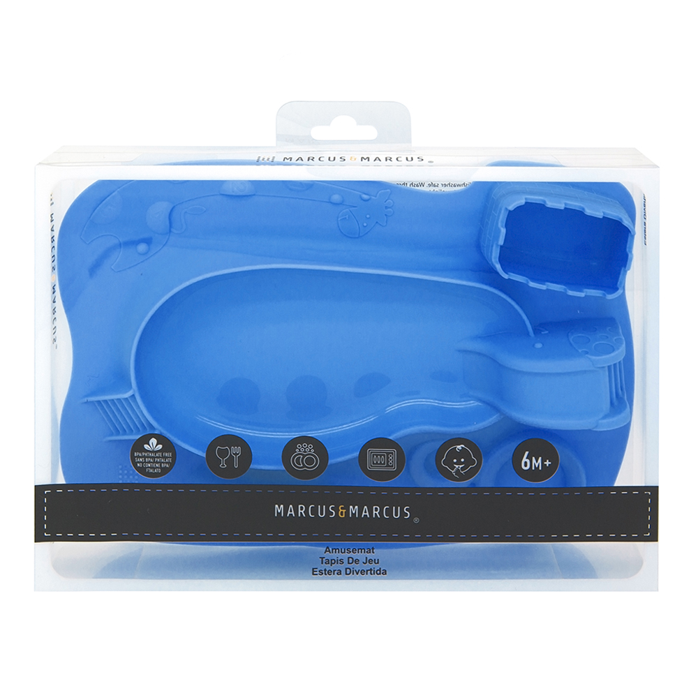 Khay ăn dặm silicon vui nhộn cho bé Marcus & Marcus, từ 6 tháng - Lucas