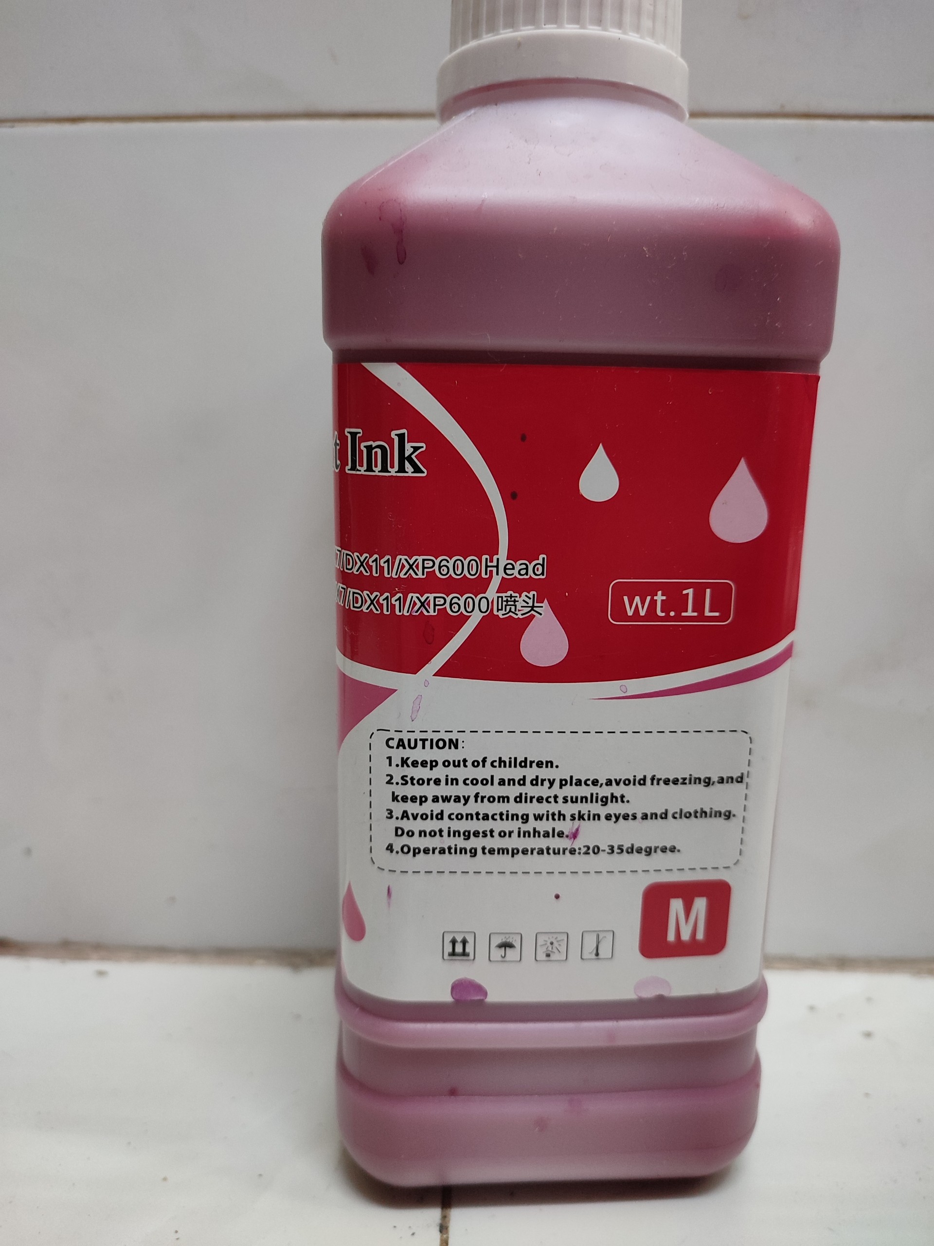 Mực dầu eco solvent màu đỏ dành cho máy in khổ lớn epson dx4/ dx5/ dx7/ xp600/ tx800