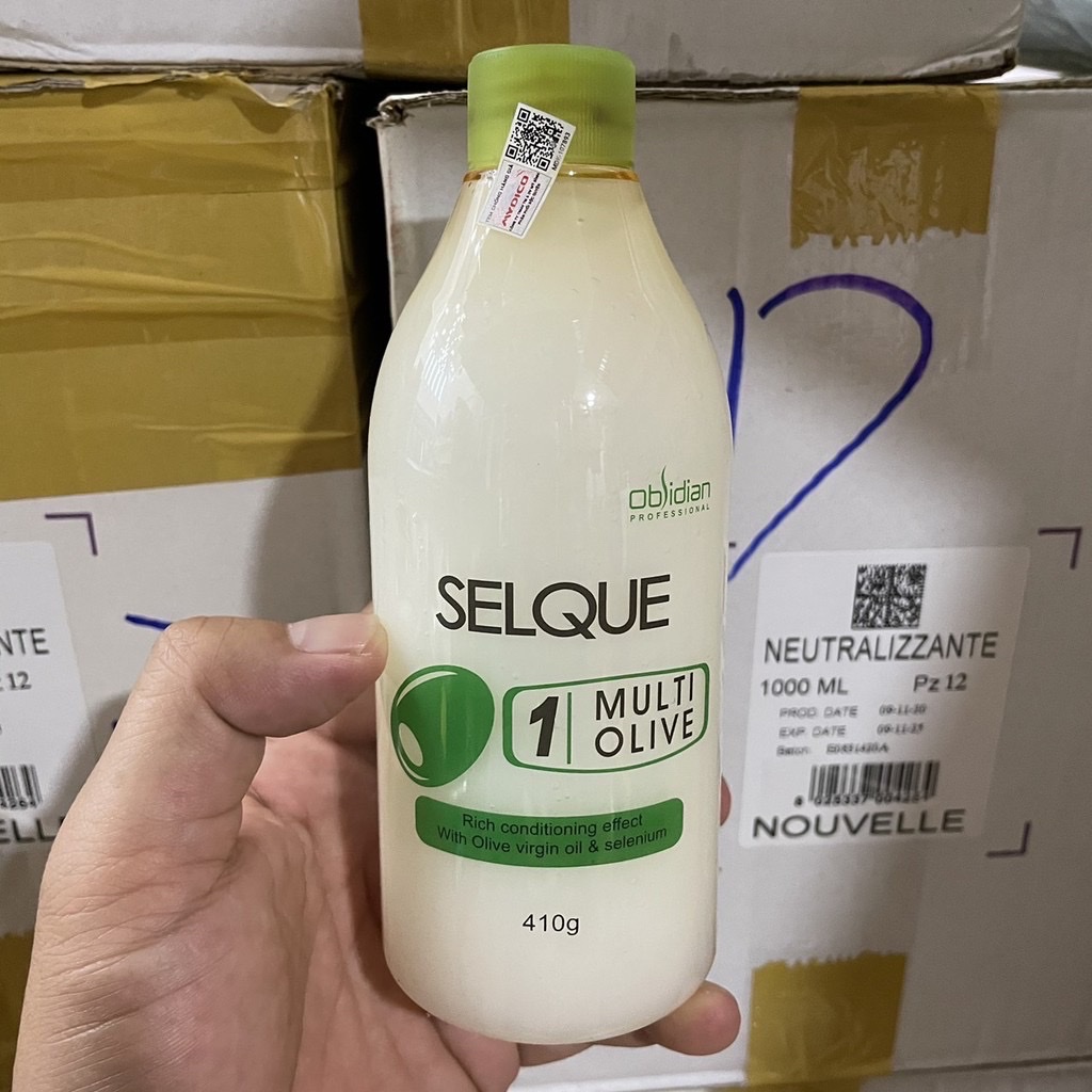 Thuốc uốn tóc Olive Selque Obsidian cao cấp 410g/530g