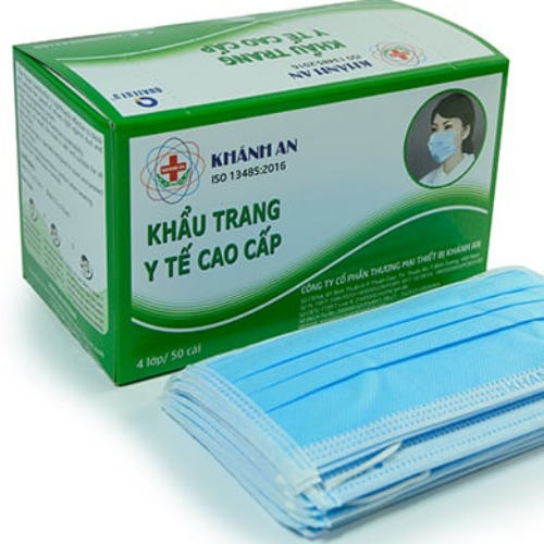Khẩu Trang Y Tế Cao Cấp 4 Lớp Khánh An