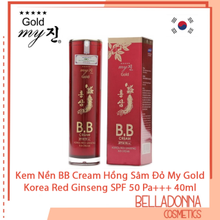 Kem Nền Bb Cream Hồng Sâm Đỏ My Gold Spf45 Pa++ 40ml thumbnail