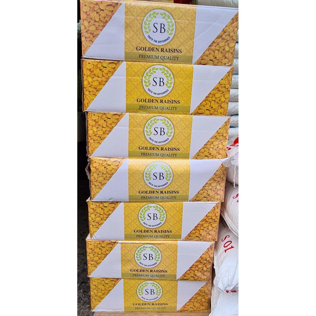 Nho Khô Vàng Ấn Độ 500gr (chiết lẻ từ thùng 10kg)