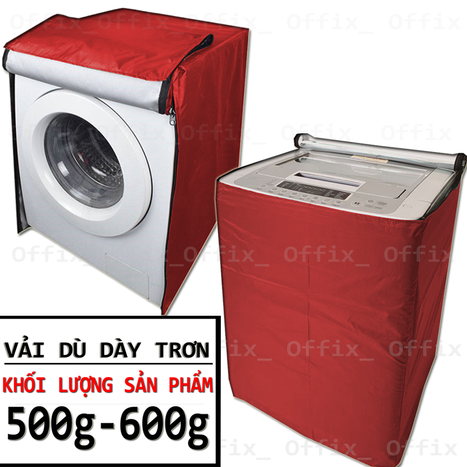 Trùm máy Giặt, máy Sấy Vải Dù 2 mặt Dày hiệu Offix (Hàng cao cấp)