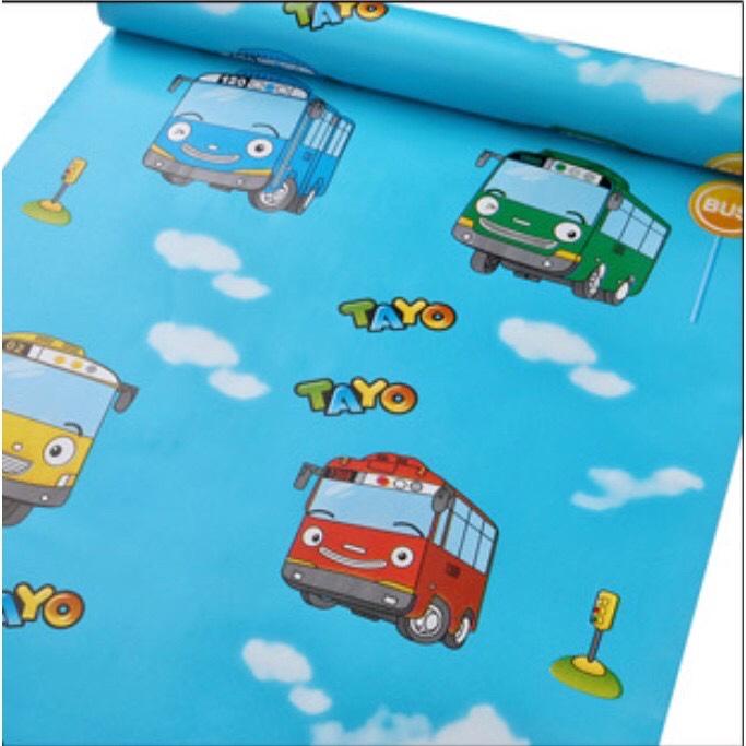 Cuộn 5m decal khổ 45cm giấy dán tường - xe buýt