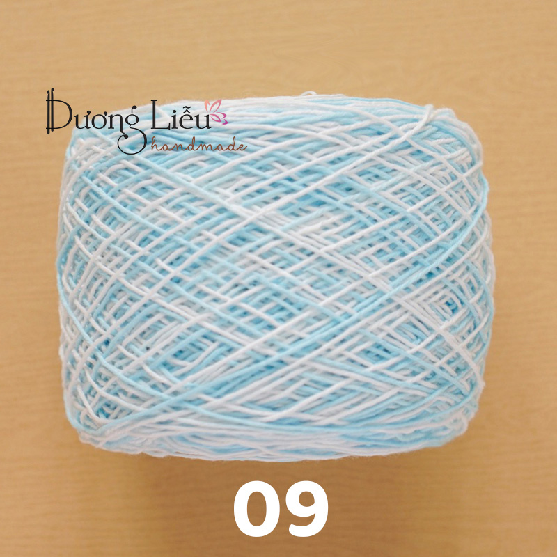Sợi cotton việt nam loang 1mm - craft yarn vn 100g