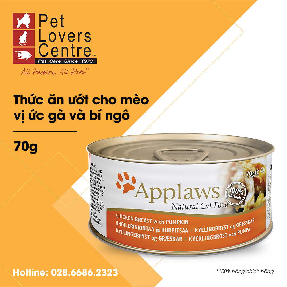 [18vị] [70g] Pate cho mèo APPLAWS TIN CATS