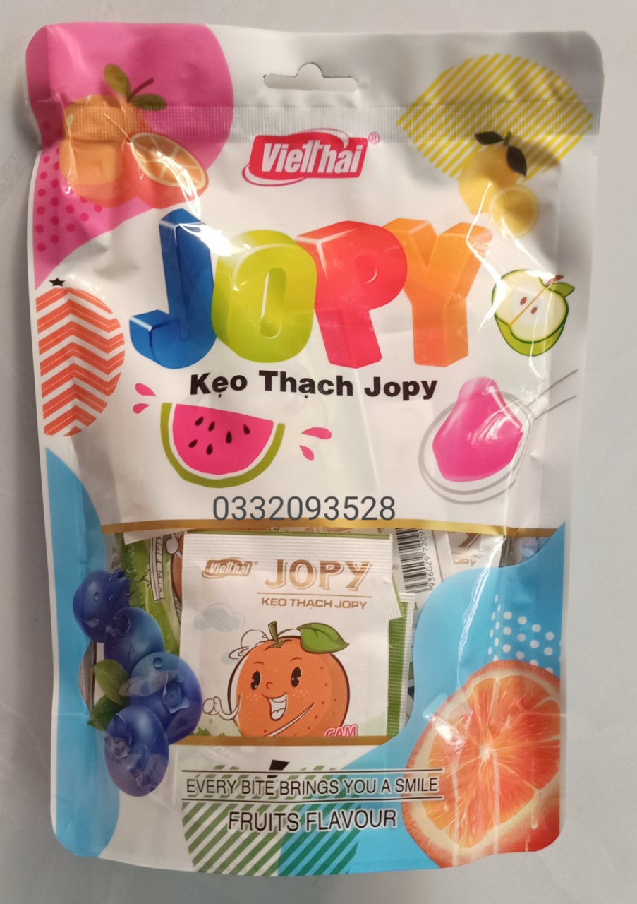 🥝🥭🍑Kẹo thạch jopy trái cây zai zai giòn giòn