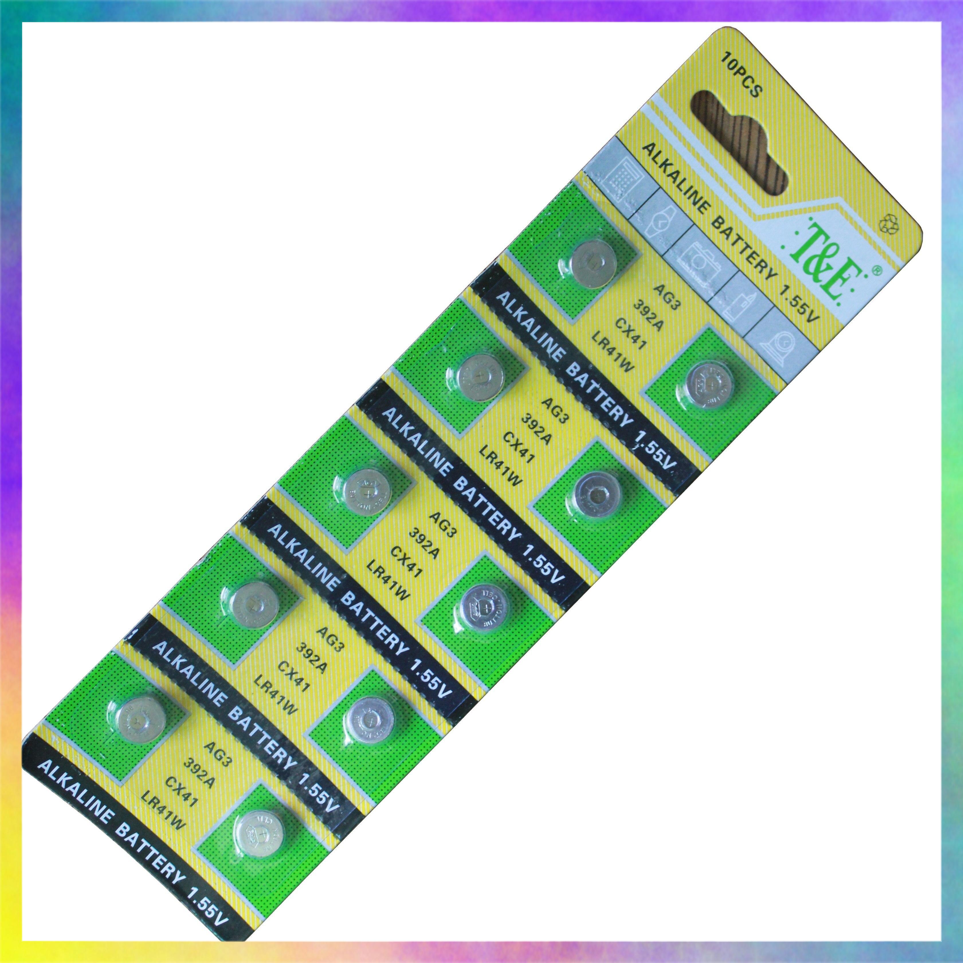 [HCM] [AG3] VĨ 10 PIN KHUY CÚC ÁO (LR41, SR41SW, SR41,SG3) DÙNG CHO ĐỒNG HỒ, THIẾT BỊ ĐIỆN TỬ NHỎ (LOẠI TỐT)