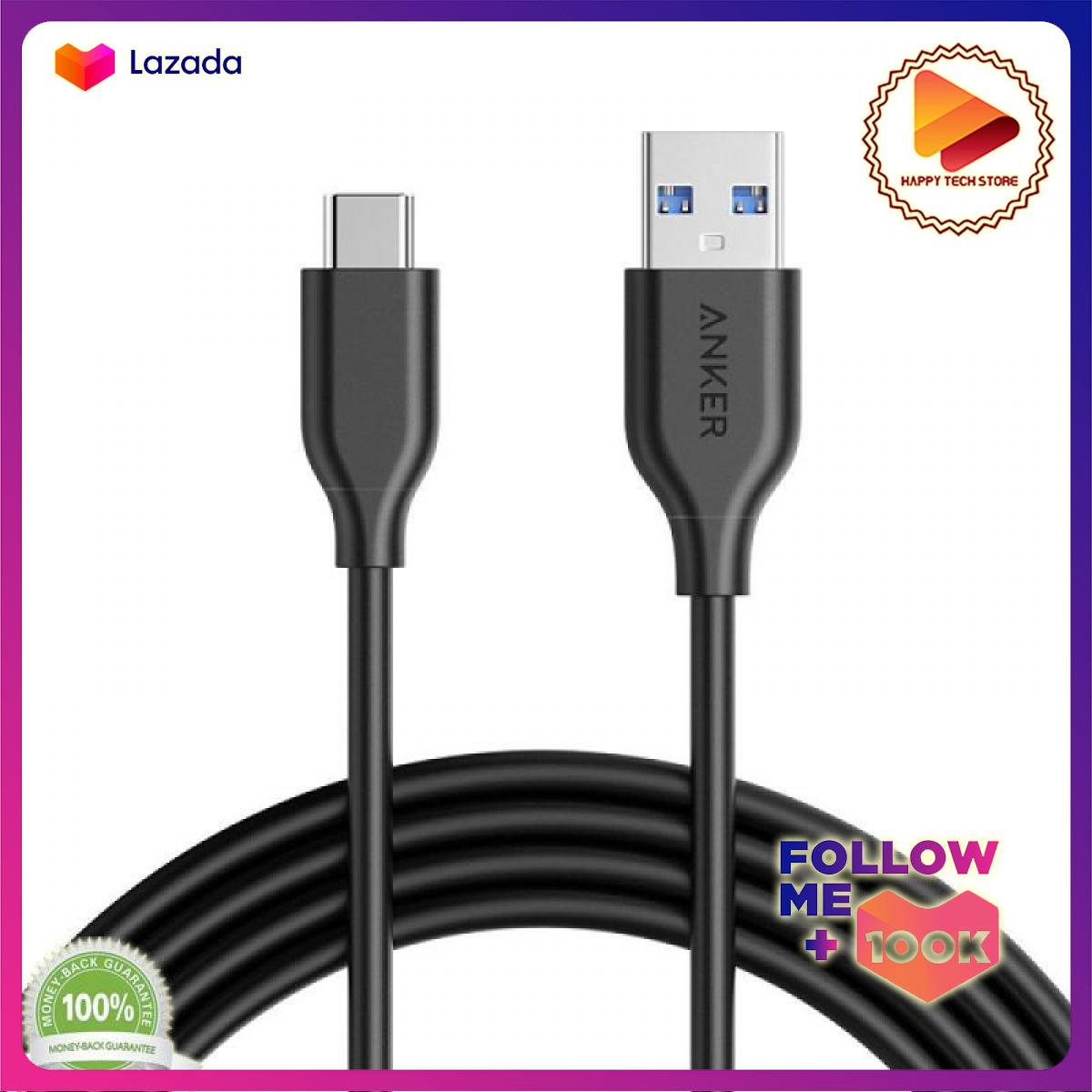 [HCM]Cáp Anker PowerLine USB 3.0 ra USB-C - 1.8m - A8166