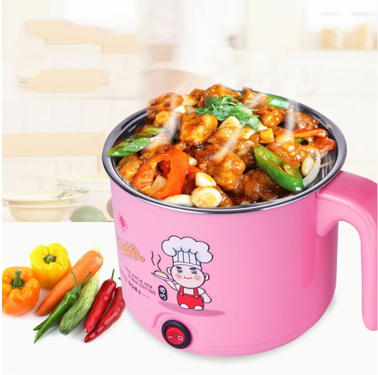 Nồi lẩu điện mini 18cm dùng nấu mì, nấu lẩu, luộc trứng, nấu canh, nấu nước sôi siêu tiện lợi